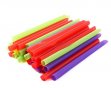 Трубочка 1,0*24см 250шт без изгиба цветная в индивид.упаковке (12)