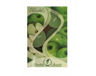 Свеча в гильзе чайная ароматизированная ЯБЛОКО