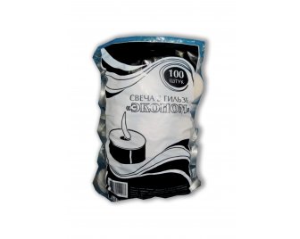 Свеча в гильзе чайная  по 100шт Эконом ТЕХТОР (15)