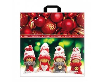 Пакет с петлевой ручкой 44*44 (70мкм) НГ Снежные мастера (500/50)