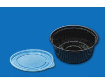 Контейнер КР-500 с крышкой черный (132*58) (600/10)