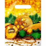 Пакет с прорубной ручкой 20*30см НГ Искринка (2000/100)