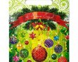 Пакет с прорубной ручкой 20*30см НГ Шарики-фонарики (2000/100)