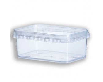 Банка Куб прозрачный 1000мл 183*124*62 (300/10)Спак