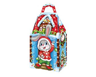 Коробка 1,0кг Замок Снежок Новый год (150)