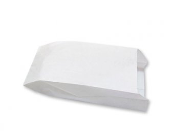 Пакет бумажный 80+45*180 без печати ВП-40 белый (2500/100)