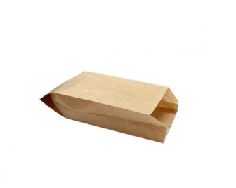 Пакет бумажный 80+45*185 б/печати крафт 40 (2500/100)