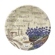 Тарелка картонная 230 мм ПРОВАНС (6шт/уп) (55)