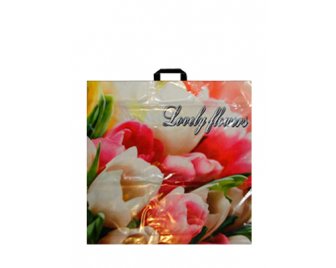 Пакет с петлевой ручкой 45*44 (60мкм) Прекрасные цветы (500/50)