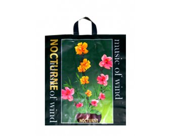 Пакет с петлевой ручкой  48*50 (64мкм) Ноктюрн зеленый (250/50)