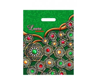 Пакет с прорубной ручкой 31*40 (60мкм) Идилия (500/50)