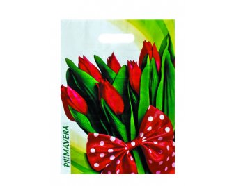 Пакет с прорубной ручкой 31*40 (60мкм) Пралине (500/50)