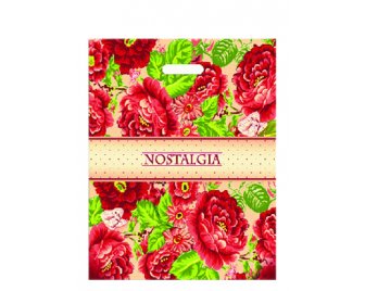 Пакет с прорубной ручкой 40*47 (45мкм) Ностальжи (1000/50)
