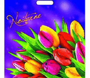 Пакет с прорубной ручкой 30*40 (30мкм) Романтик (1000/50)