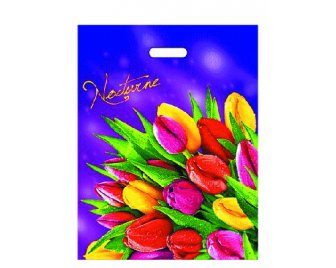 Пакет с прорубной ручкой 30*40 (30мкм) Романтик (1000/50)