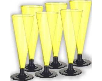 Фужер д/шампанского Кристалл 150мл Желтый (324/6)