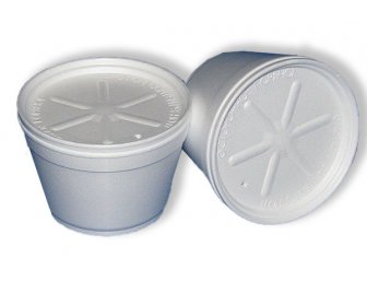 Контейнер с крышкой 340мл вспененный d-117 h-50 (500/25)