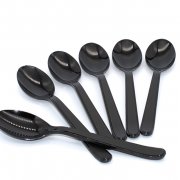 Ложка 180мм ПРЕМИУМ Черная Пласт Сервис Плюс Томск (1000/50)