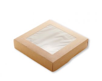 Коробка на вынос 1500мл 200*200*40мм OSQ TABOX PRO1500 с окном (225/25)