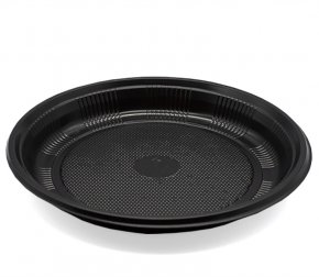 Тарелка десертная Д=170мм Черная (1400/100) РоссПак