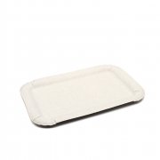 Тарелка картонная 140*210 прямоугольная 1сорт серая (2500/100)