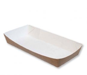 Пакет бумажный 100+50*300 без печати с окном крафт (1500/100)