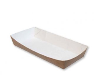 Пакет бумажный 100+50*300 без печати с окном крафт (1500/100)