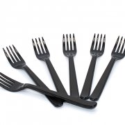 Вилка 180мм ПРЕМИУМ Черная Пласт Сервис Плюс Томск (1000/50)