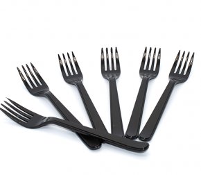 Вилка 180мм ПРЕМИУМ Черная Пласт Сервис Плюс Томск (1000/50)