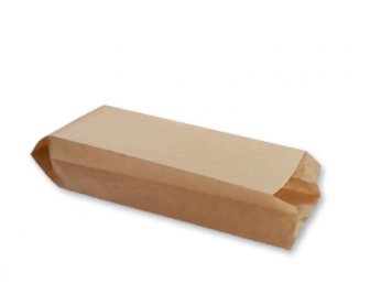 Пакет бумажный 100+60*300 б/печати Крафт40 (2500/100)