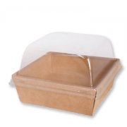 Коробка на вынос 130*130*47 550мл ECO PRIZMA 550 (250/50)