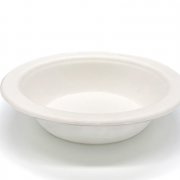 Тарелка биоразлагаемая d=177мм 480мл суповая (сахарный тростник) (1000/50)  L201