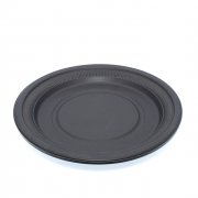 Тарелка биоразлагаемая d=180мм (кукурузный крахмал) Черная (500/50)