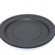 Тарелка биоразлагаемая d=180мм (кукурузный крахмал) Черная (500/50)
