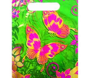 Пакет с прорубной неусиленной ручкой 20*30 (30мкм) Сердечко (2000/100)