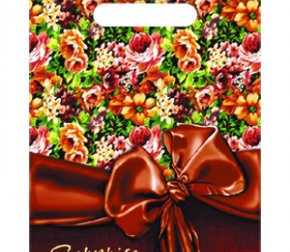 Пакет с прорубной неусиленной ручкой 20*30 (30мкм) Монпансье (2000/100)