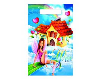 Пакет с прорубной неусиленной ручкой 20*30 (30мкм) Сказочная фея (3000/100)