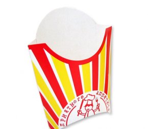 Коробка для картофеля фри 80г (87*30*65) без ламин крафт (500/50)