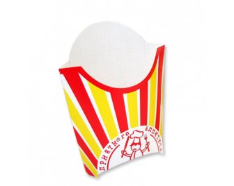 Коробка для картофеля фри 80г (87*30*65) без ламин крафт (500/50)