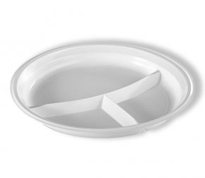 Тарелка биоразлагаемая d=230мм (кукурузный крахмал) Черная (350/50)