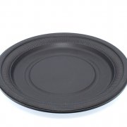 Тарелка биоразлагаемая d=230мм (кукурузный крахмал) Черная (350/50)