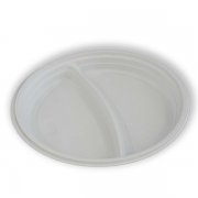 Тарелка биоразлагаемая d=230мм (кукурузный крахмал) (350/50)