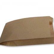Пакет бумажный 140+60*250 б/печати Крафт40 (2500/100)
