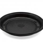 Тарелка Д=205мм Черная (1200/100)  РоссПак