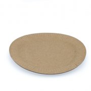 Тарелка картонная d-230мм круглая КРАФТ ECO PLATE 230 (500/100)