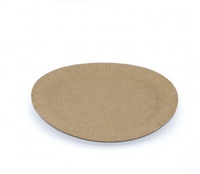 Тарелка картонная d-230мм круглая КРАФТ ECO PLATE 230 (500/100)