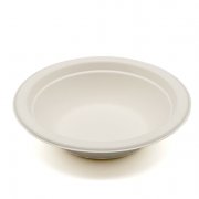 Тарелка биоразлагаемая d=160мм 350мл суповая (сахарный тростник) (1000/50)  L101B