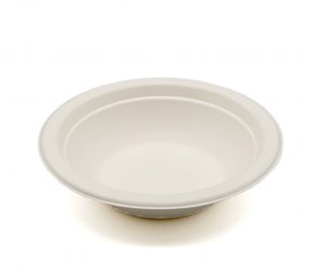 Тарелка биоразлагаемая d=160мм 350мл суповая (сахарный тростник) (1000/50)  L101B