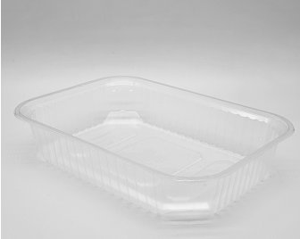 Контейнер 500мл Рифленый ДНО (186*132) Прозрачный ПП BroPack (500/100)