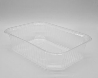 Контейнер 750мл Рифленый ДНО (186*132) Прозрачный ПП BroPack (500/100)